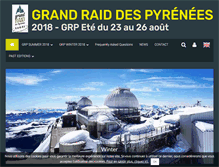 Tablet Screenshot of grandraidpyrenees.com